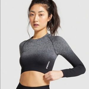 GYMSHARK Adapt Ombre Seamless Crop Top